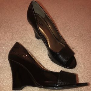 Size 8.5 Black Wedges
